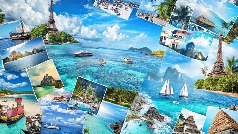 International travel destinations around the world